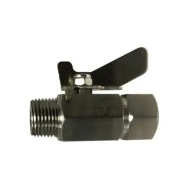 Midland Industries 46903SS - Miniature Ball Valve, 1/4" Nominal, MIP x FIP, 1000 psi WOG Pressure