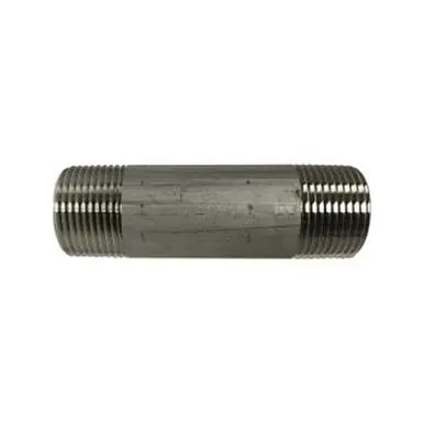 Midland Industries 48109 - Welded Pipe Nipple, 1" MPT x 1" MPT, 6" L, Stainless Steel, SCH 40