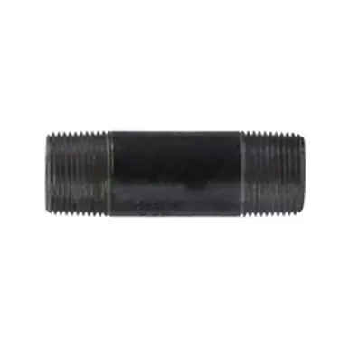 Midland Industries 59109SMLSXX - Seamless Pipe Nipple, 1" MPT x 1" MPT, 6" L, Iron, Black, XXH