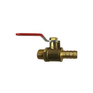 Midland Industries 944139 - Mini Ball Valve, 1/2" Nominal, MIP x Hose Barbed, 200 psi WOG Pressure