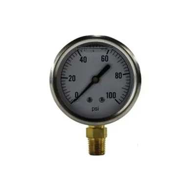 Midland Industries 80066 - Pneumatic Pressure Gauge, 2-1/2" Dial, 0 to 200 psi Measuring Range,