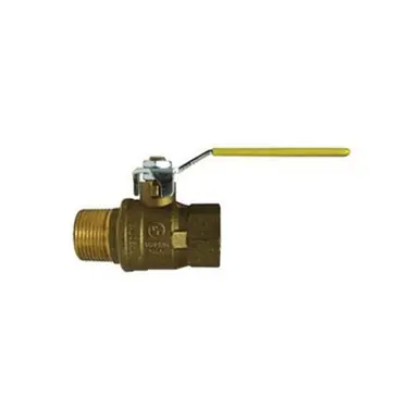 Midland Industries 948103T - Italian Ball Valve, 1/2" Nominal, MIP x FIP, 600 psi WOG Pressure,