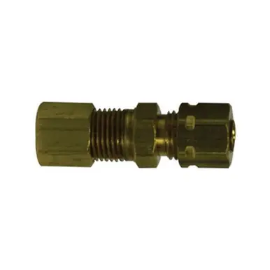 Midland Industries 27180 - Adapter w/ 27003 Self-Align Sleeve, 1/4" Compression x 1/4" MIP, Brass