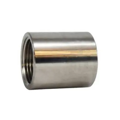 Midland Industries 62415B - Outside Dia. Machine Coupling, 1" FPT x 1" FPT, Stainless Steel, 150 lb
