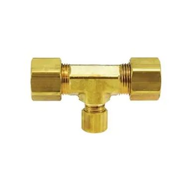 Midland Industries 27102 - Self-Align Tee w/ 27002 Self-Align Sleeve, 3/16" Compression x 3/16"