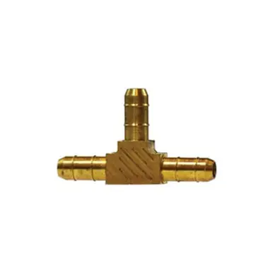 Midland Industries 32159 - Union Tee, 1/4" Tube OD x 1/4" Hose Barbed x 1/4" Hose Barbed, Brass