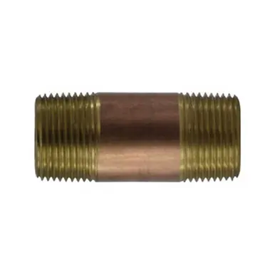 Midland Industries 82300-1670 - Pipe Nipple, 1" 1" 7" Brass