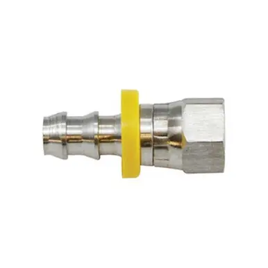 Midland Industries 30269SS - Straight Swivel Adapter, 3/4" Push-On Hose Barbed x 3/4" Female 37° JIC