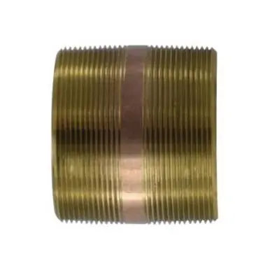Midland Industries 40265 - Pipe Nipple, 6" MPT x 6" MPT, 12" Brass