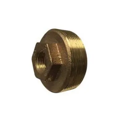 Midland Industries 44513FLF - Hex Bushing, 1" MPT x 3/4" FPT, Bronze