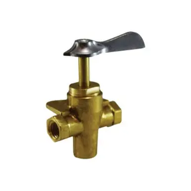 Midland Industries 46243 - Bottom Outlet Ball Valve w/ 360° Click, 1/4 x 1/4 x 1/4" Nominal,