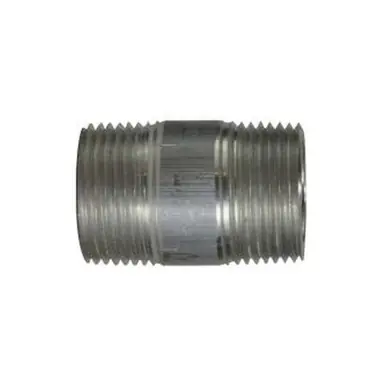 Midland Industries 76131 - Pipe Nipple, 1-1/4" MPT x 1-1/4" MPT, 8" L, Aluminum