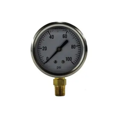 Midland Industries 80065 - Pneumatic Pressure Gauge, 2-1/2" Dial, 0 to 160 psi Measuring Range,