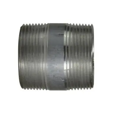 Midland Industries 76153 - Pipe Nipple, 1-1/2" MPT x 1-1/2" MPT, 10" L, Aluminum