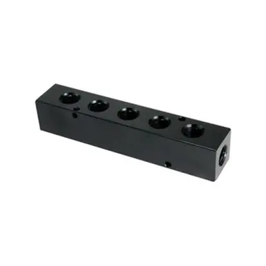 Midland Industries 28460 - 5 Port Manifold, 3/8" Inlet, 1/4" Outlet, FPT, Aluminum