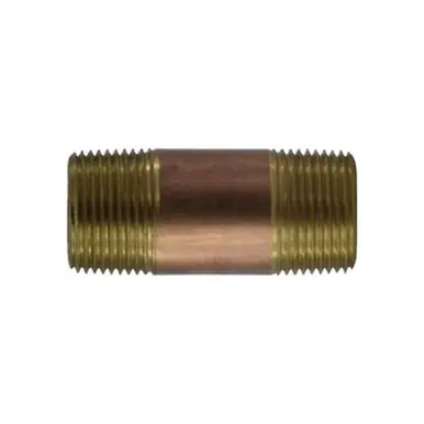 Midland Industries 42115 - Pipe Nipple, 1" 1" 12" Brass