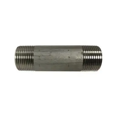 Midland Industries 48106 - Welded Pipe Nipple, 1" MPT x 1" MPT, 4-1/2" L, Stainless Steel, SCH 40