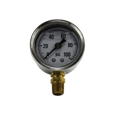 Midland Industries 80603 - Pneumatic Pressure Gauge, 1-1/2" Dial, 0 to 60 psi Measuring Range,