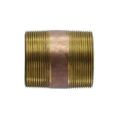 Midland Industries 42233 - Nipple, 4" MPT x 4" MPT, 12" Brass