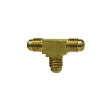 Midland Industries 10159B - Barstock Union Tee, 1/4" SAE 45° Flared x 1/4" SAE 45° Flared x 1/4",