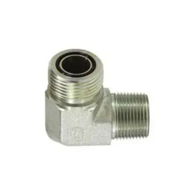 Midland Industries FS250186 - 90° Elbow, 13/16" Female ORFS x 3/8" MPT, Steel