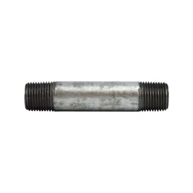 Midland Industries 58066 - Pipe Nipple, 1/2" MPT x 1/2" MPT, 4" L, Steel, Galvanized, SCH 80