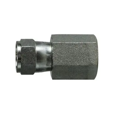 Midland Industries 650646 - Connector, 7/16" Swivel FJIC x 3/8" FIP, Stainless Steel