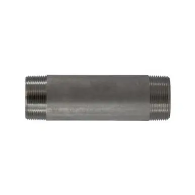 Midland Industries 49143 - Welded Pipe Nipple, 1-1/2" MPT x 1-1/2" MPT, 3" L, Stainless Steel, SCH