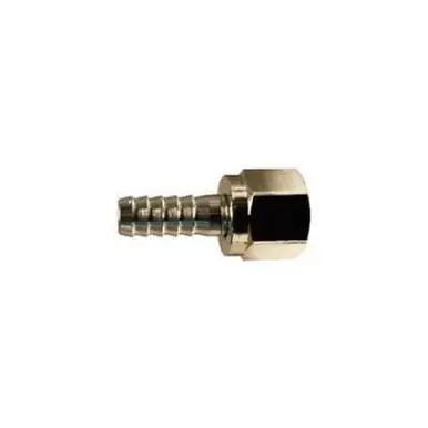 Midland Industries 34502 - Hose Stem & Swivel Nut, 5/16 x 1/4" Barbed x Female Flared, Stainless