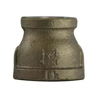 Midland Industries 44466LF - Reducing Coupling, 3" FPT x 1" FPT, Bronze