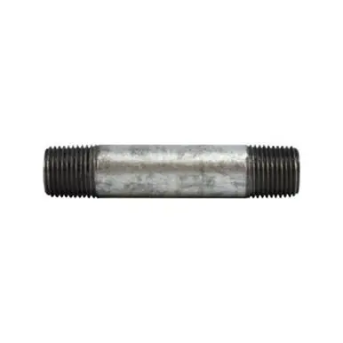 Midland Industries 58071 - Pipe Nipple, 1/2" MPT x 1/2" MPT, 7" L, Steel, Galvanized, SCH 80