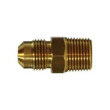 Midland Industries 10264L - Light Pattern Adapter, 3/8" Male Flared x 3/8" Male NPTF, Brass