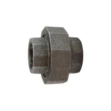 Midland Industries 69600 - Union, 1/8" FPT x 1/8" FPT, Iron, Black, SCH 80/XH Schedule, 3000 lb
