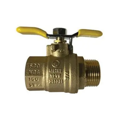 Midland Industries 948173T - Ball Valve, 3/4" Nominal, MPT x FPT, 600 psi WOG Pressure, -20 to 300°