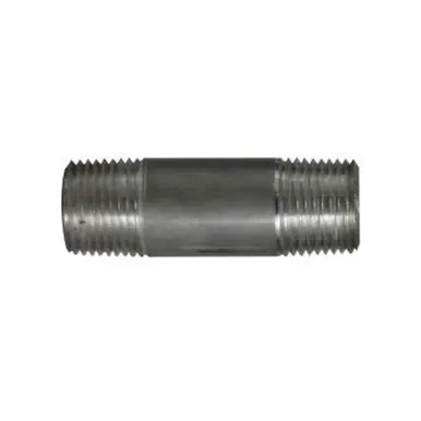 Midland Industries 76041 - Pipe Nipple, 3/8" MPT x 3/8" MPT, 1-1/2" L, Aluminum