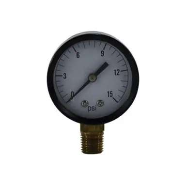 Midland Industries 80020 - Light Standard Dry Gauge, 2" Dial, 1/4" Connection, 0 to 30 psi Vacuum