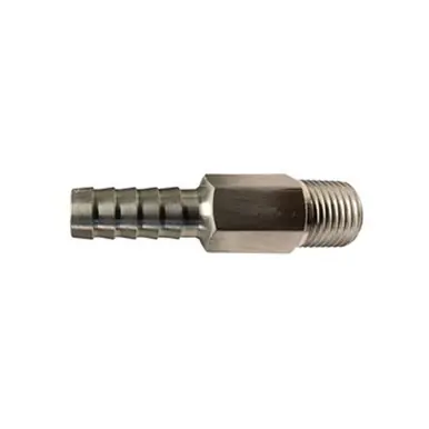 Midland Industries 46532A - Anti-Siphon Valve, 3/8 x 3/8" Nominal, Hose Barbed x MIP, Aluminum Body