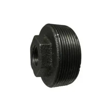 Midland Industries 64514 - Reducer Hex Bushing, 1-1/4" MPT x 1/4" FPT, Iron, Galvanized