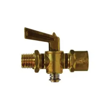 Midland Industries 46160 - Shut-Off Cock, 1/8" Nominal, MIP x FIP, forged Brass Body