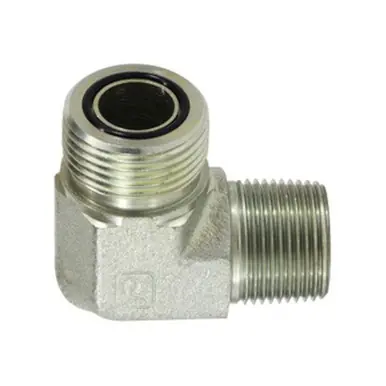 Midland Industries FS25012020 - 90° Elbow, 1-1/4" Male ORFS x 1-1/4" MIP, Steel