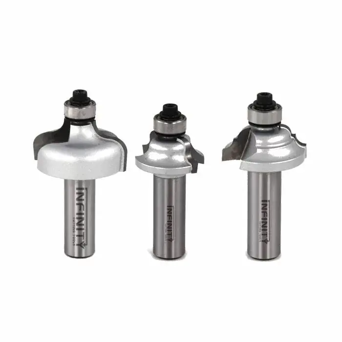Infinity Tools 1/2" Shank 3-Pc. Ogee Router Bit Set
