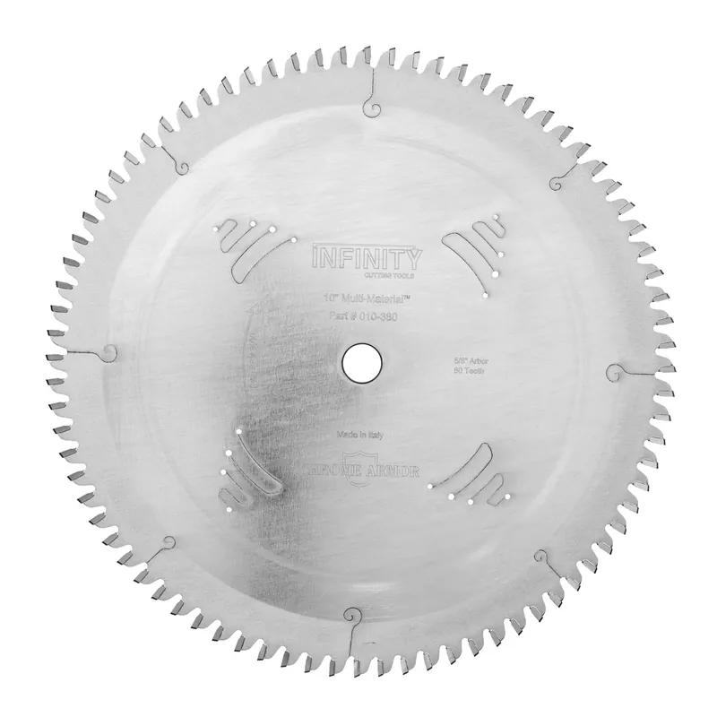 Infinity Tools 10" x 80T Multi-Material Saw Blade 5/8" Bore