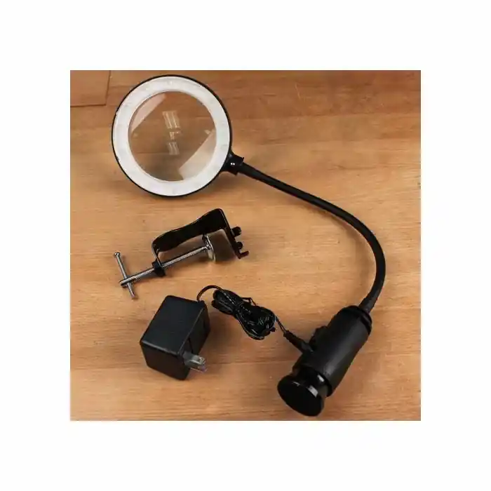 Infinity Tools Magnifying LED Work Light With Dual Power & Dual Clamping