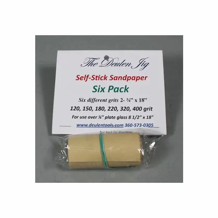 Deulen Six Pack Sandpaper For Lapping Plate