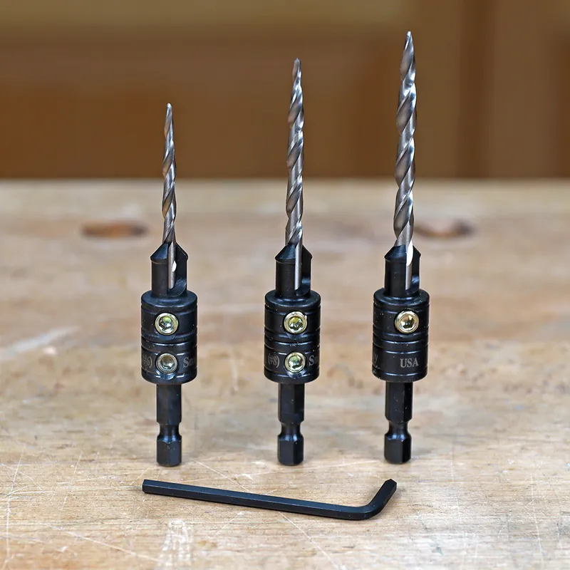 Make it Snappy Tools 3-Piece HSS Tapered Countersink Bit Set