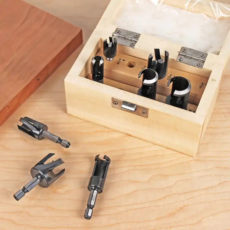 Infinity Tools 8-Pc. Plug Cutter & Tenon Set - Straight & Tapered Styles