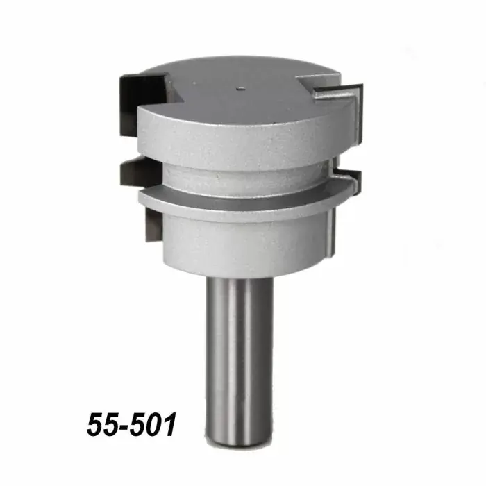 Infinity Tools 1/2" Shank Glue Joint Router Bit w/ Setup Block