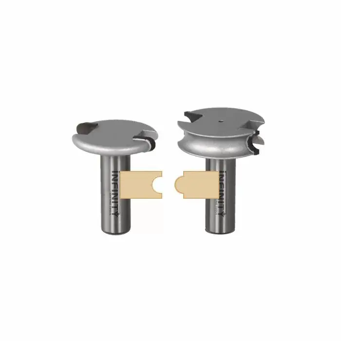 Infinity Tools 1/2" Shank Flute & Bead Router Bit Set