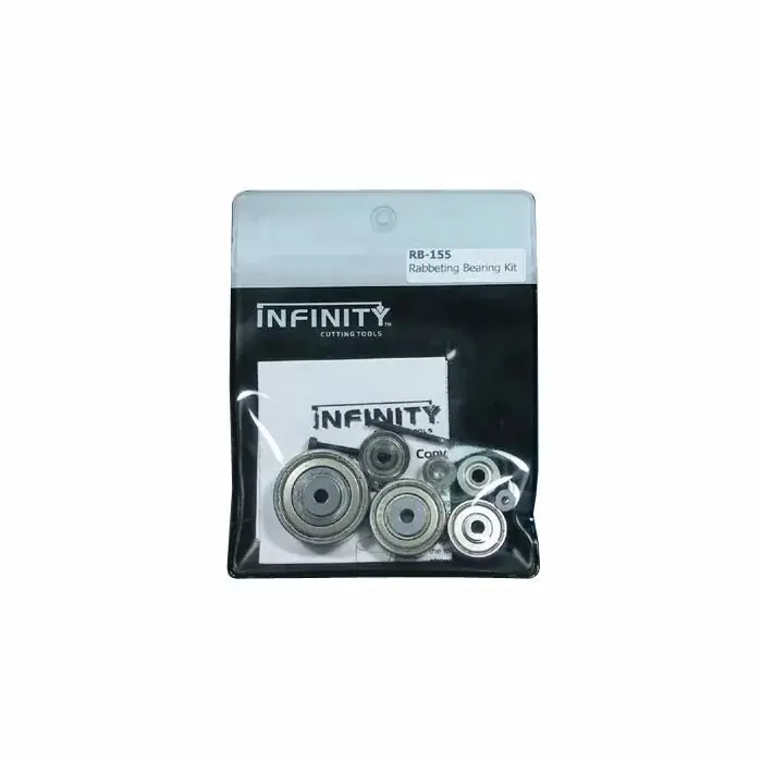 Infinity Tools 7-Pc. Rabbeting Bit Bearing Kit, 3/16" I.D.