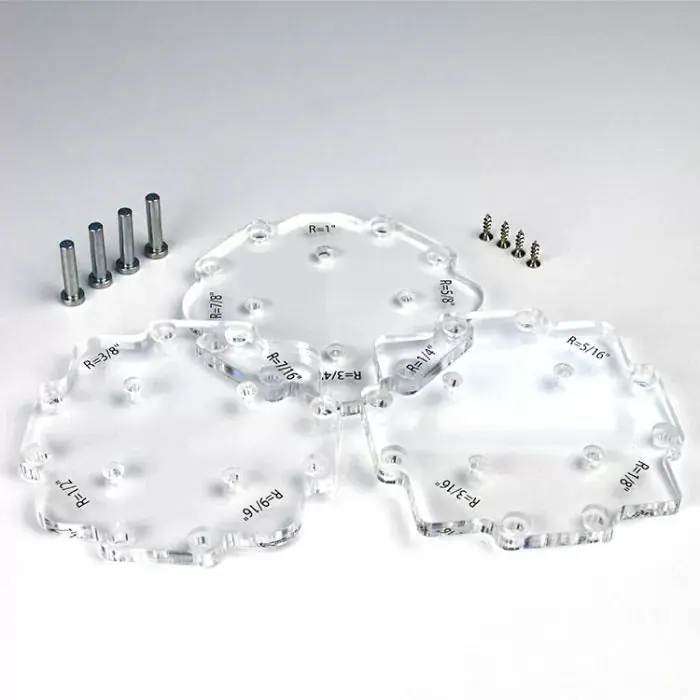 Infinity Tools Corner Radius Template Guides; 3-Pc. Set